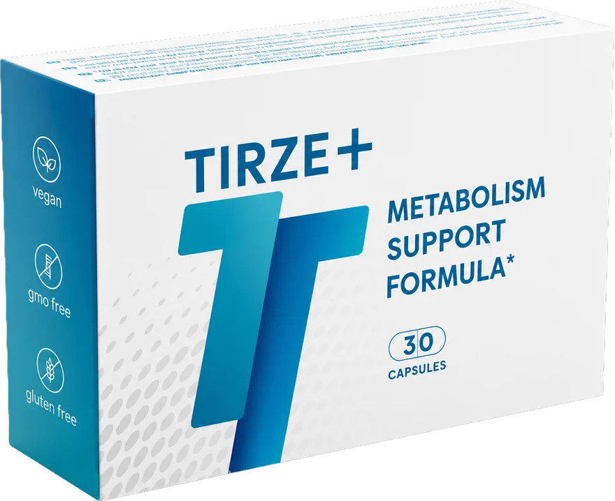 Boîte de Tirze+ Diet Capsules — 30 capsules, Metabolism Support Formula