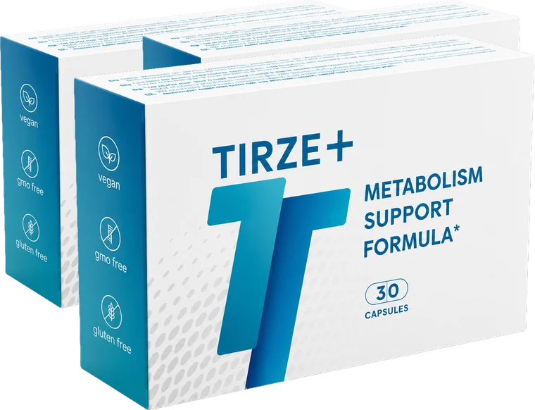 Trois boîtes de Tirze+ Diet Capsules